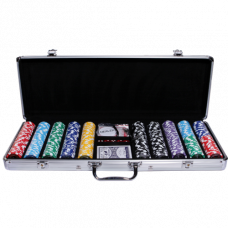 Набор для Покера 500 фишек в металлическом кейсе в ассортименте
